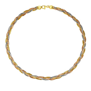 Цепь декоративная из серебра с золочением