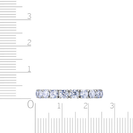 Кольцо из серебра с фианитом