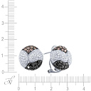 Серьги из белого золота с бриллиантами