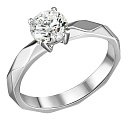 Кольцо из белого золота с бриллиантом