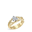 Кольцо из желтого золота с бриллиантом