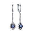 Серьги с английским замком из  золота
