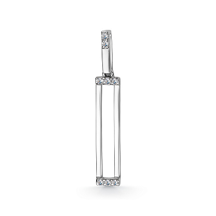 Подвеска из белого золота с бриллиантами