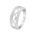 Кольцо из серебра с фианитами