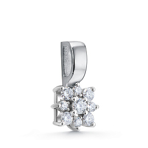 Подвеска из белого золота с бриллиантами