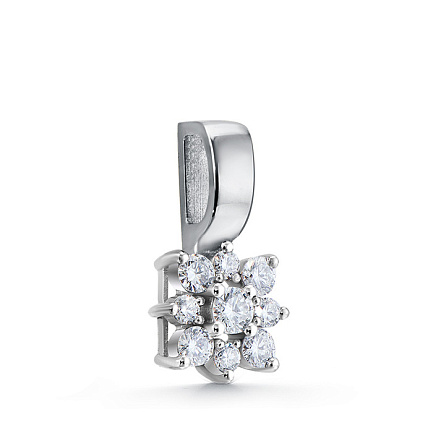 Подвеска из белого золота с бриллиантами