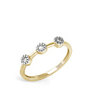 Кольцо из желтого золота с бриллиантами