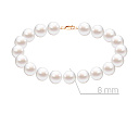 Браслет из красного золота с жемчугом