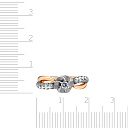 Кольцо из красного золота с бриллиантами