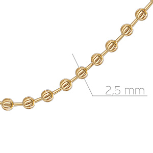 Колье из желтого золота