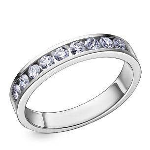 Кольцо из белого золота с бриллиантом