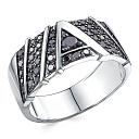 Кольцо из белого золота с бриллиантами