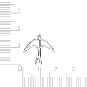 Брошь из серебра