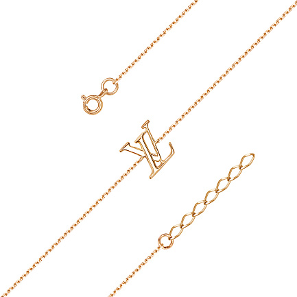 Браслет декоративный из красного золота