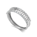 Кольцо из белого золота с бриллиантами