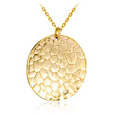 Колье из желтого золота, плетение якорное