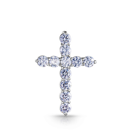 Подвеска из серебра с фианитом