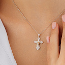 Подвеска из серебра с бриллиантом