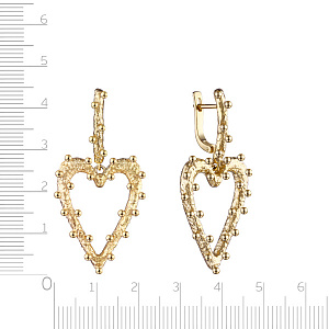 Серьги с английским замком из серебра