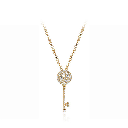 Колье из желтого золота с бриллиантами