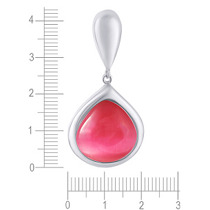 Подвеска из серебра с стеклом