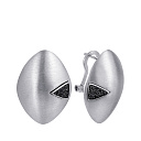 Серьги из белого золота с бриллиантами