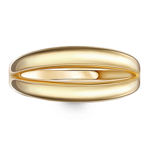 Кольцо из серебра с позолотой