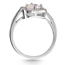 Кольцо из серебра с фианитом