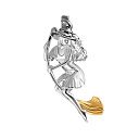 Подвеска из серебра с фианитом