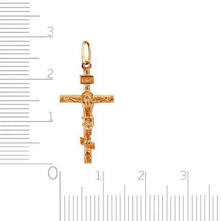 Крест из красного золота