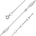 Браслет из серебра с бриллиантом