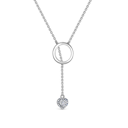 Колье из белого золота с бриллиантами