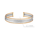 Браслет декоративный из серебра с позолотой