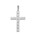 Крест из белого золота