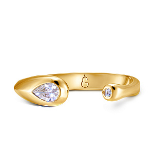 Кольцо из белого золота