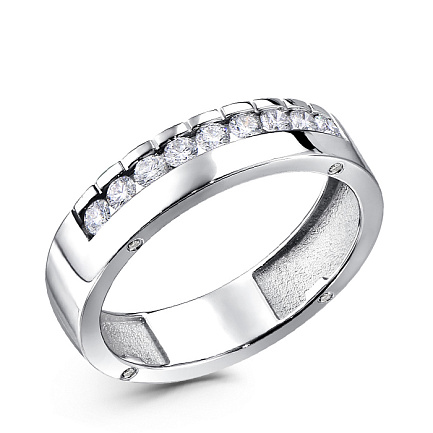 Кольцо из белого золота с бриллиантами