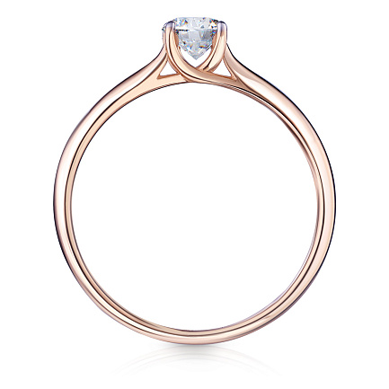 Кольцо из красного золота