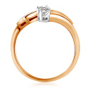 Кольцо из красного золота с бриллиантами