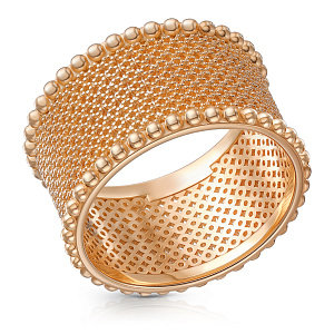 Кольцо из серебра с позолотой