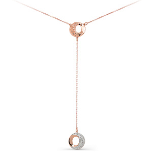 Колье из красного золота с бриллиантом