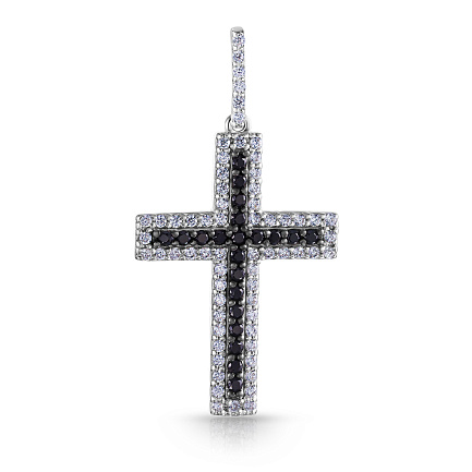 Подвеска из серебра с фианитом