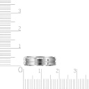 Кольцо обручальное из серебра