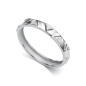 Кольцо из белого золота с бриллиантами