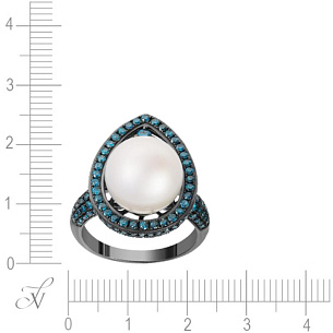 Кольцо из золота с жемчугом