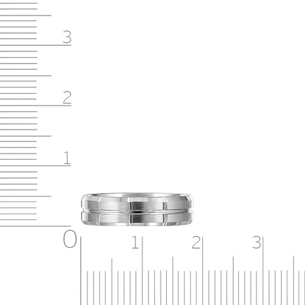 Кольцо обручальное из серебра