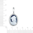 Подвеска из серебра с агатом