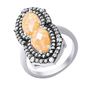 Кольцо из серебра с фианитом