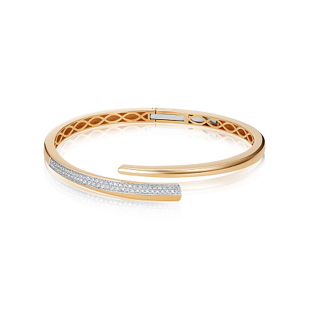 Браслет из красного золота с бриллиантами