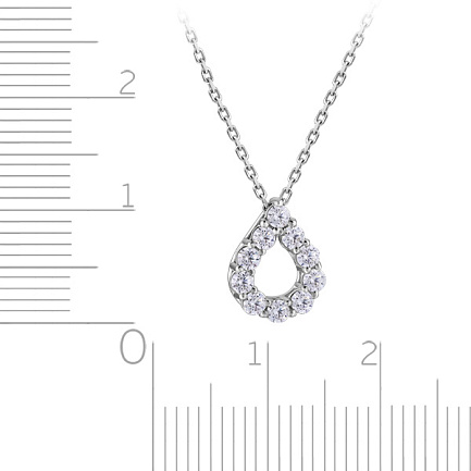 Колье из белого золота с бриллиантами