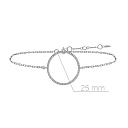 Браслет декоративный из белого золота с бриллиантами